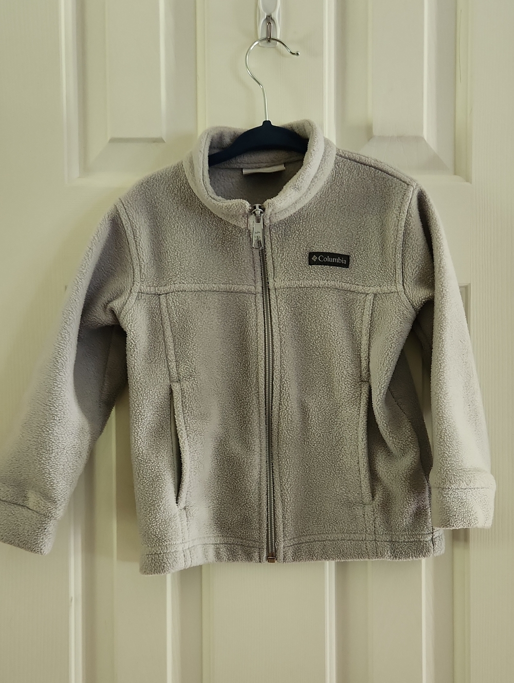 Columbia Gray Full-Zip Sherpa Fleece Jacket
